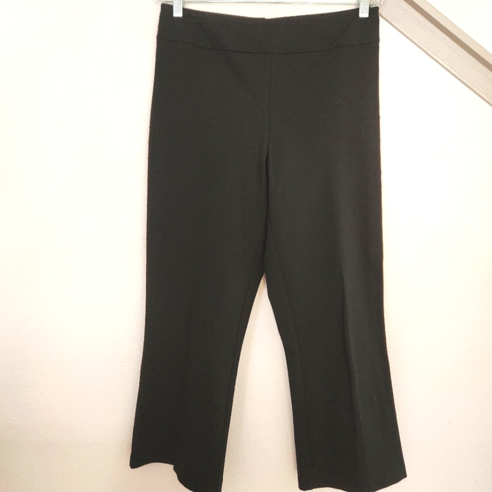 Amy Matto Women's Black Crop Stretch Pants Size 10